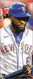  ?? AP ?? Starling Marte has left the Mets to be with his family following the death of his grandmothe­r.