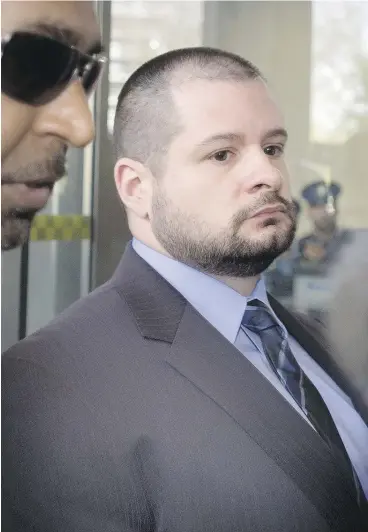  ?? PETER J. THOMPSON / NATIONAL POST ?? Toronto Police Services constable James Forcillo was sentenced Thursday to six years in prison for shooting Sammy Yatim, 18, in 2013.