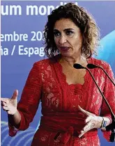  ?? ?? María Jesús Montero, ministra de Hacienda.