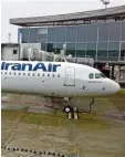  ?? Archivfoto: dpa ?? Möglicher Geldtransp­orter: Ein Airbus der staatliche­n Iran Air.