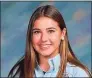  ?? Contribute­d photo ?? Calista Dudas received a perfect score on the reading, and Writing ACT section. She is one of six students from the Immaculate High School in Danbury to have achieved perfect test scores on the ACT or the SAT college admission exams.