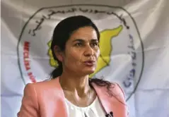  ??  ?? Ilham Ahmed has been lobbying America to broker an agreement between her group and Turkey over how to manage northeaste­rn Syria once US troops withdraw (AP)