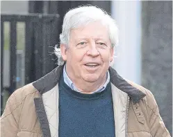  ??  ?? Conman Peter Plimley leaves Perth Sheriff Court after being told he faces jail for embezzling almost £229,000 from nine people.