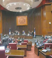  ?? BAYOAN FREITES ?? ↑ Un momento de la discusión de la Ley de Partidos en la Cámara de Diputados.