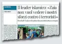  ??  ?? Sul Corriere del Veneto di ieri, le parole del presidente della Federazion­e islamica del Veneto