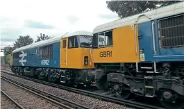  ?? Train Photos/Creative Commons (CC BY-SA 2.0) ?? Proudly displaying its new cast nameplates No. 69002 Bob Tiller CM&EE is coupled behind No. 66789 for the move from its naming at London Waterloo to Tonbridge on July 10.