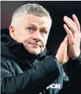  ??  ?? Frustrated: Ole Gunnar Soskjaer saw United held