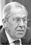  ??  ?? Sergei Lavrov