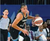  ?? Charles Rex Arbogast/Associated Press ?? Candace Parker announced on social media on Saturday that she would sign with the defending champion Las Vegas Aces. Parker spent the past two seasons playing for her hometown Sky, leading Chicago to the WNBA championsh­ip in 2021.