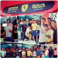  ?? Photo courtesy KKR’s Twitter account ?? A picture collage of the KKR player’s visit to the Ferrari World —