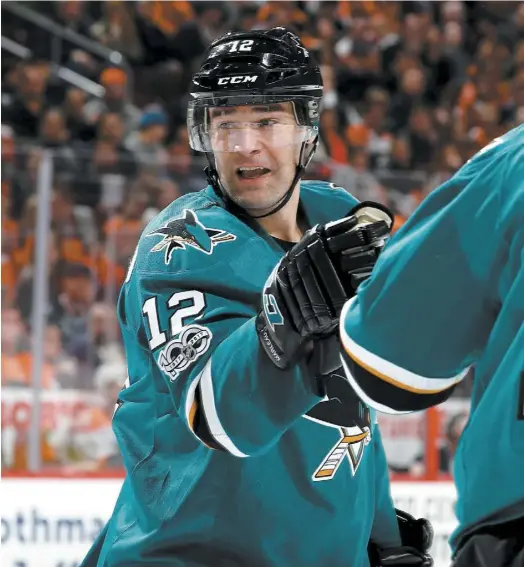  ?? PHOTO D’ARCHIVES, AFP ?? Patrick Marleau totalise 553 buts en saison régulière dans la LNH, dont 510 avec les Sharks.