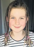  ?? PHOTO: MEL PATERSON ?? Braided . . . Brooke Paterson (10) shows off her 50 new hair plaits, done by her mum Mel at home in Waldronvil­le.