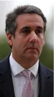  ??  ?? Trump lawyer Michael Cohen