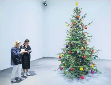  ??  ?? A Christmas tree by France’s Phillippe Parreno sold for €1.2 million