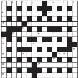  ??  ?? PRIZES of £20 will be awarded to the senders of the first three correct solutions checked. Solutions to: Daily Mail Prize Crossword No. 15,577, PO BOX 3451, Norwich, NR7 7NR. Entries may be submitted by second-class post. Envelopes must be postmarked...