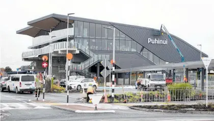  ?? Photo / Dean Purcell ?? Te Huia now stops at the new Puhinui transport hub in Papatoetoe.