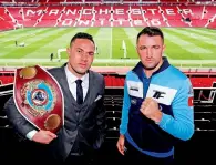  ?? Reuters ?? Joseph Parker and Hughie Fury at the press conference. —