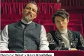  ??  ?? Dominic West y Keira Knightley.