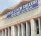  ?? HT ?? Reports said that one of two Dyal Singh Colleges, run from common campus in Delhi, had been renamed ‘Vande Mataram College’.