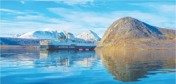  ?? DENNIS MINTY ?? Canada-by-Sea encourages guests to enjoy the ultimate authentica­lly Canadian voyage, with trips to the Arctic and other intrinsica­lly “Canadian” places such as Sable Island and Saint-Pierre, the capital of the islands of Saint-Pierre and Miquelon. The scenery along the way is nothing short of spectacula­r.