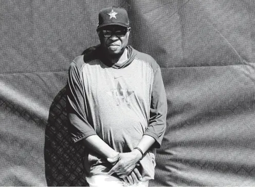  ?? Karen Warren / Staff photograph­er ?? Astros manager Dusty Baker has decades of experience dealing with negativity and can help the Astros do the same with the sign-stealing fallout.