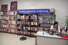  ??  ?? MAYOR Sara Duterte’s book collection donated to CLIC