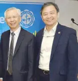  ??  ?? Maxicare vice chairman Antonio Go and Manila Doctors Hospital FVP and hospital director Dr. Hian Ho Kua.