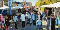  ??  ?? Die Marktstraß­e in Kellmünz verwandelt sich am kommenden Sonntag, 15. Oktober, in eine Budengasse.