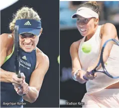  ??  ?? Angelique Kerber Madison Keys