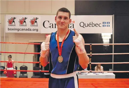  ??  ?? Bryan Colwell has the 2020 Olympic Games in Tokyo in his sights after becoming Canada’s heavyweigh­t amateur boxing champion.