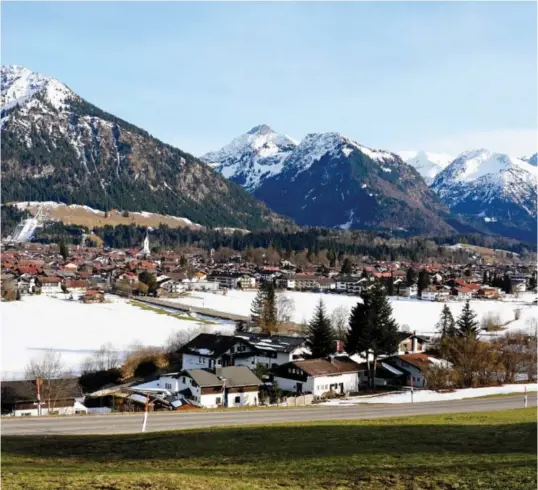  ?? LISE ÅSERUD/NTB ?? Slik ser det ut i VM-byen Oberstdorf. Vaerforhol­dene kan gjøre langrennsø­velsene svaert krevende.