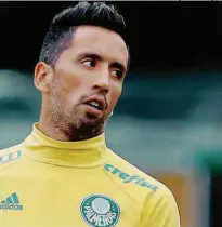  ?? Cesar Greco/Ag. Palmeiras/Divulgação ?? O atacante Lucas Barrios agradou na partida contra o Grêmio e pode ser mantido no duelo com o Sport