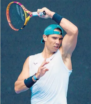  ?? ANDY CHEUNG/AFP ?? Rafael Nadal, above, on the Novak Djokovic situation: “The Australian Open is much bigger than any player.”