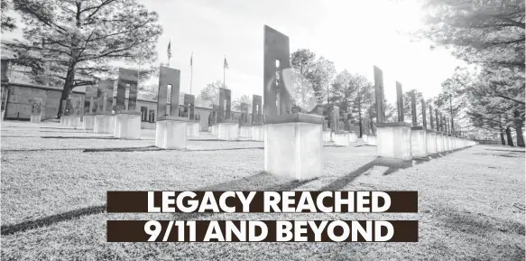  ??  ?? The Field of Empty Chairs at the Oklahoma City National Memorial represents the 168 lives taken in the domestic terrorist attack in 1995.
SHANE BEVEL FOR USA TODAY