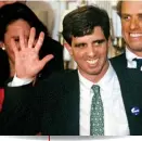  ??  ?? April 1997 Michael Kennedy Robert F. Kennedy’s son is alleged to have been carrying on with his children’s underage baby sitter. Michael Kennedy dies several months later in a skiing accident.