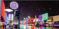  ?? PHOTO COURTESY OF ROCHESTER DOWNTOWN DEVELOPMEN­T AUTHORITY ?? The Big, Bright Light Show lights up downtown Rochester starting Nov. 21, nightly from 5 p.m.-midnight.