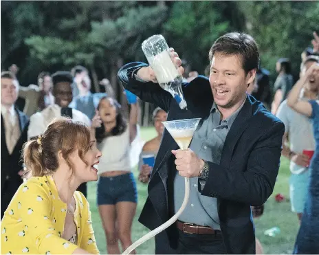  ?? UNIVERSAL PICTURES ?? In Blockers, Leslie Mann and Ike Barinholtz star as frantic parents trying stop their teens from having sex for the first time.