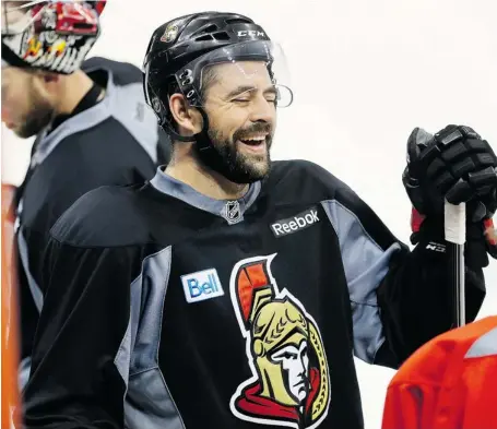  ?? WAYNE CUDDINGTON/OTTAWA CITIZEN ?? Chris Phillips, 35, is a dark-horse candidate to be named captain of the Senators. He has been an alternate captain since the start of the 2006-07 season.