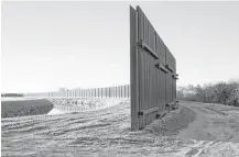  ?? Matthew Busch / New York Times ?? About 650 miles of fencing, such as this segment near McAllen, has been constructe­d, much of it in Arizona and New Mexico, under the 2006 Secure Fence Act.