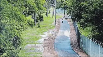  ?? BOB TYMCZYSZYN THE ST. CATHARINES STANDARD ?? A section of the Millennium Trail from Lundy's Lane to Royal Manor Drive in Niagara Falls opened in June 2017. The city is planning for another section along the north side of the Ontario Power Generation canal corridor.