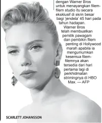  ??  ?? SCARLETT JOHANSSON