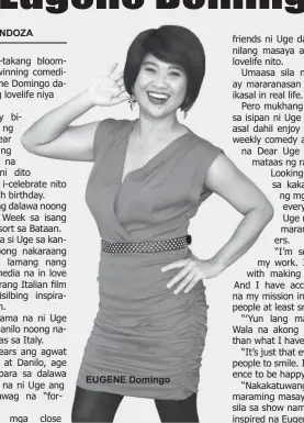  ??  ?? EUGENE Domingo