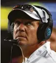  ?? Godofredo A. Vasquez / Staff photograph­er ?? Texas A&M coach Jimbo Fisher will be barred from off-campus recruiting for the fall 2020 recruiting period as part of the sanctions handed down by the NCAA on Thursday.