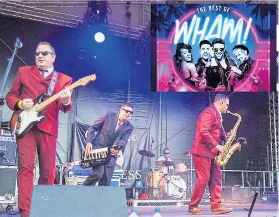  ??  ?? Eighties fun Within three days Wham and Madness tribute acts will take to the stage in Ayr