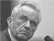  ?? KENNY HOLSTON, NYT ?? Robert F. Kennedy Jr., an independen­t candidate for president, testifies during a hearing of the House Select Subcommitt­ee on the Weaponizat­ion of the Federal Government in Washington, July 20.