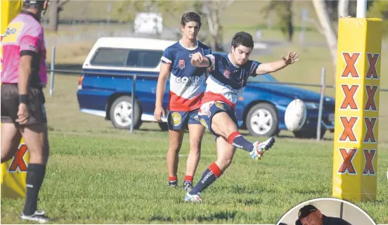  ?? ?? Warwick Cowboys in action this year and (right) new coach Colin Speed signs on for 2023.