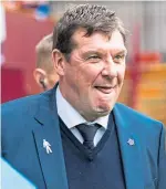  ??  ?? Tommy Wright: providing a sense of stability and security at St Johnstone.