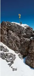  ?? Foto: Sven Hoppe, dpa ?? 2080 könnte der Permafrost auf der Zugspitze weg sein.