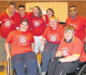  ??  ?? ●●Rochdale Rotary Club’s team enjoyed gold medal success at the North West Rotary Sports for the Disabled day