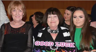  ?? All photos by Fergus Dennehy. ?? Noreen Carroll, Mary Ann Barrett and Emma Stritch e njoying themselves at the Causeway GAA ‘Strictly Come Dancing’ night in the Ballyroe Heights Hotel on Friday night.